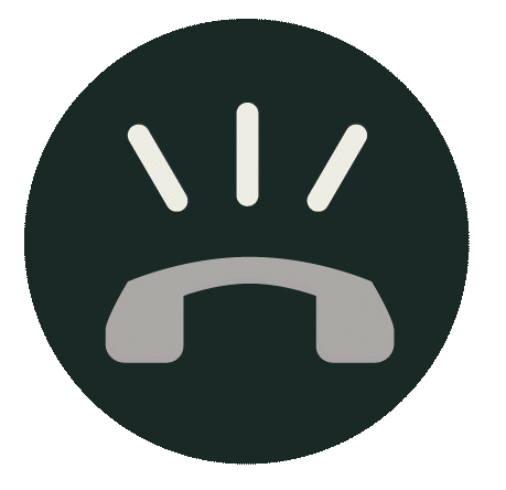 Illustration von einem klingelnden Telefon