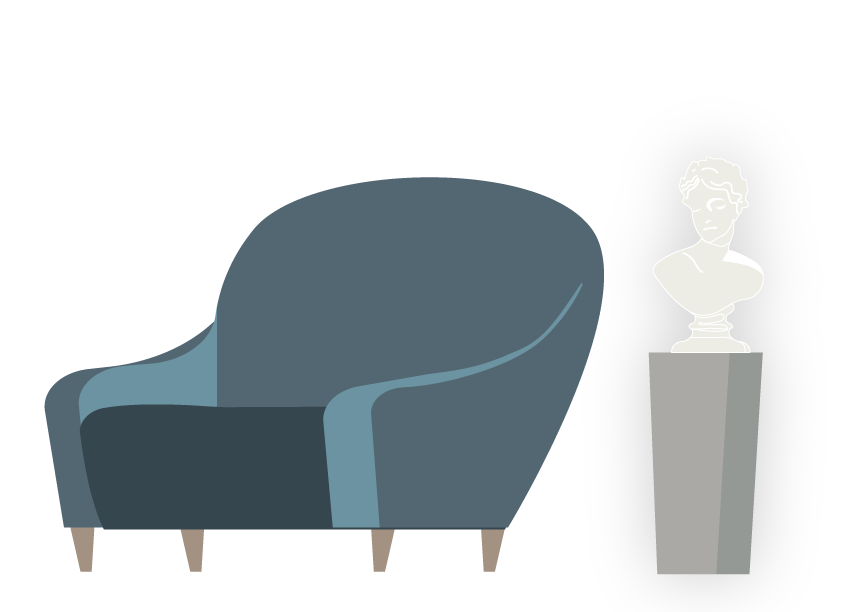 Illustration von einem Sessel