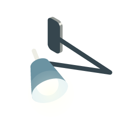 Illustration von einer Lampe