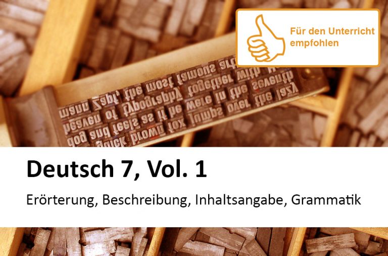 Vorschaubild für Erörterung, Beschreibung, Inhaltsangabe, Grammatik