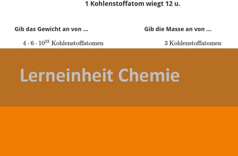 Vorschaubild für Grundlagen chemisches Rechnen 1