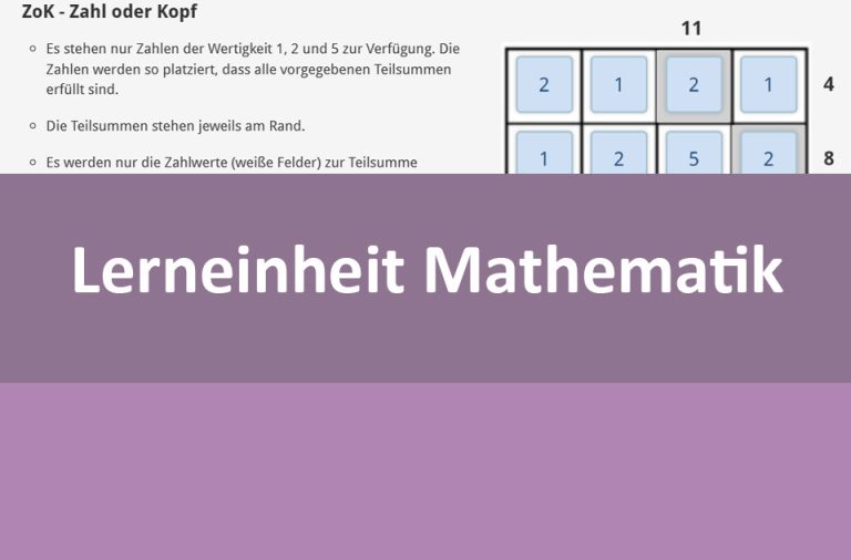 Vorschaubild für Zahlenrätsel