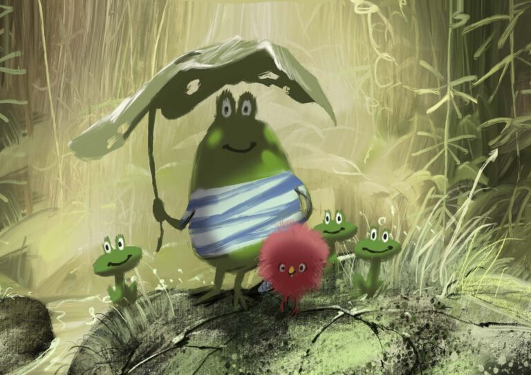 Vorschaubild für Kamishibai - Herr Brunnenfrosch